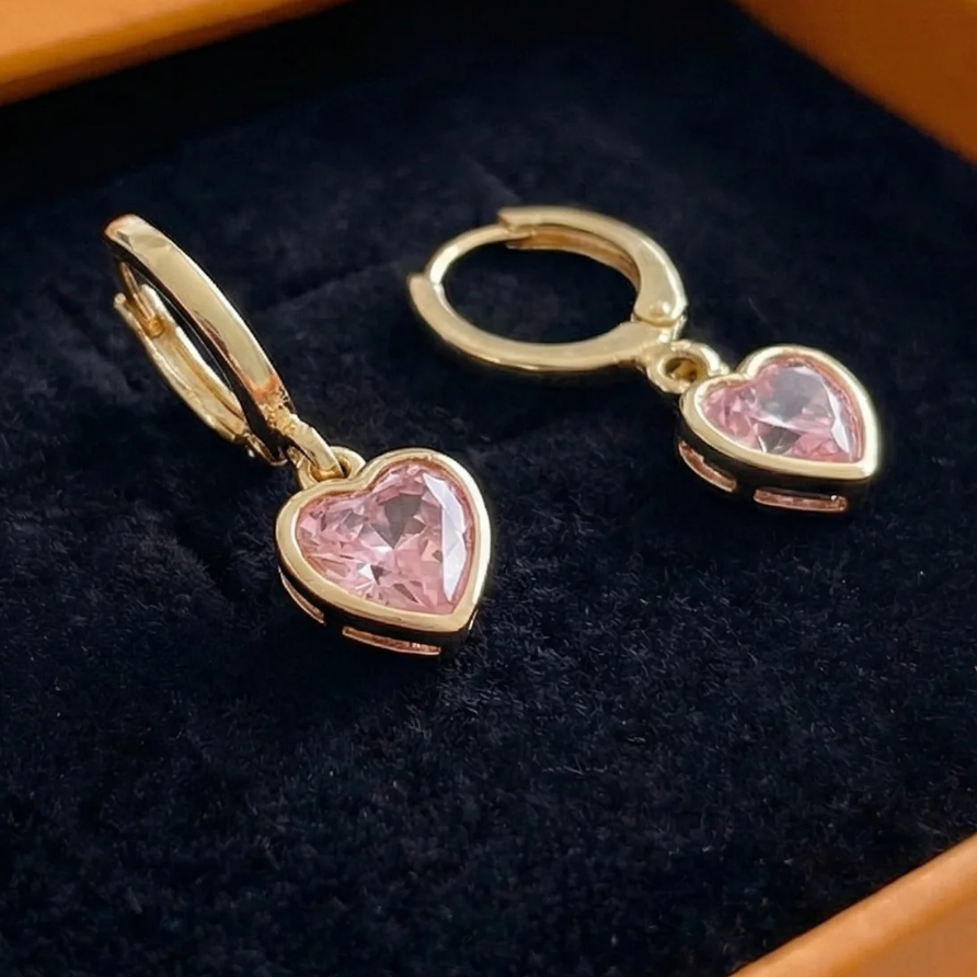 Cupid Charm Drop Earrings | Gold