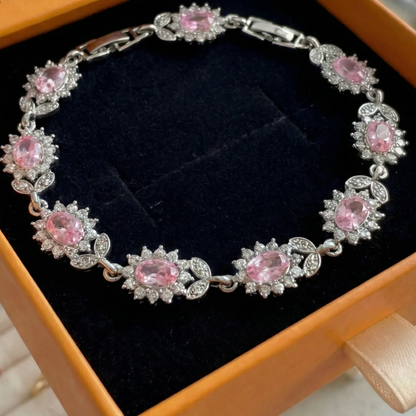 Iridessa Pinkthorn Bracelet | White Gold