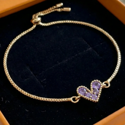 Lilac Love Bracelet | Gold
