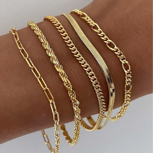 Lisa Renner Bracelet Set | Gold