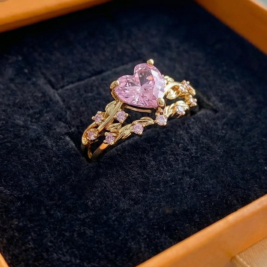Petalheart Garden Ring Set | Gold