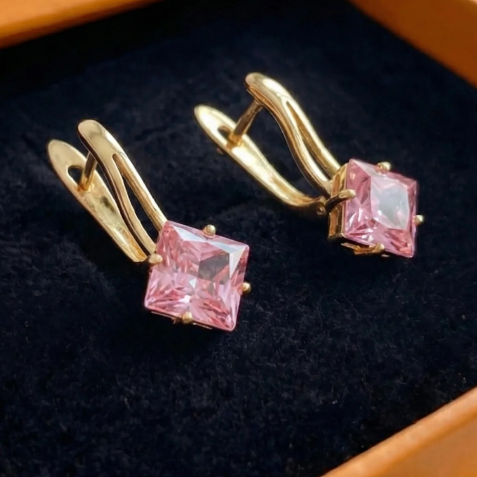 Rosaluxe Crownlight Earrings | Rose Gold