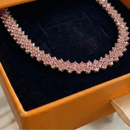 Rose Ember Line Necklace | Gold