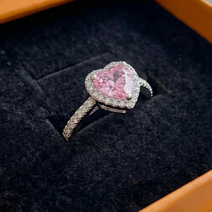 Rosekiss Heart Ring | White Gold