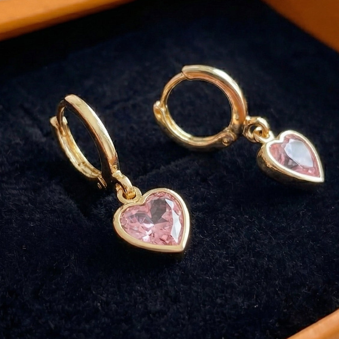 Cupid Charm Drop Earrings | Gold