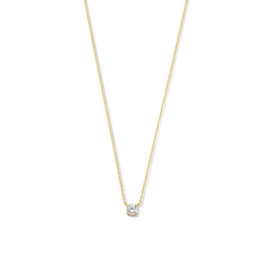 Cléa Stone Necklace | White Gold